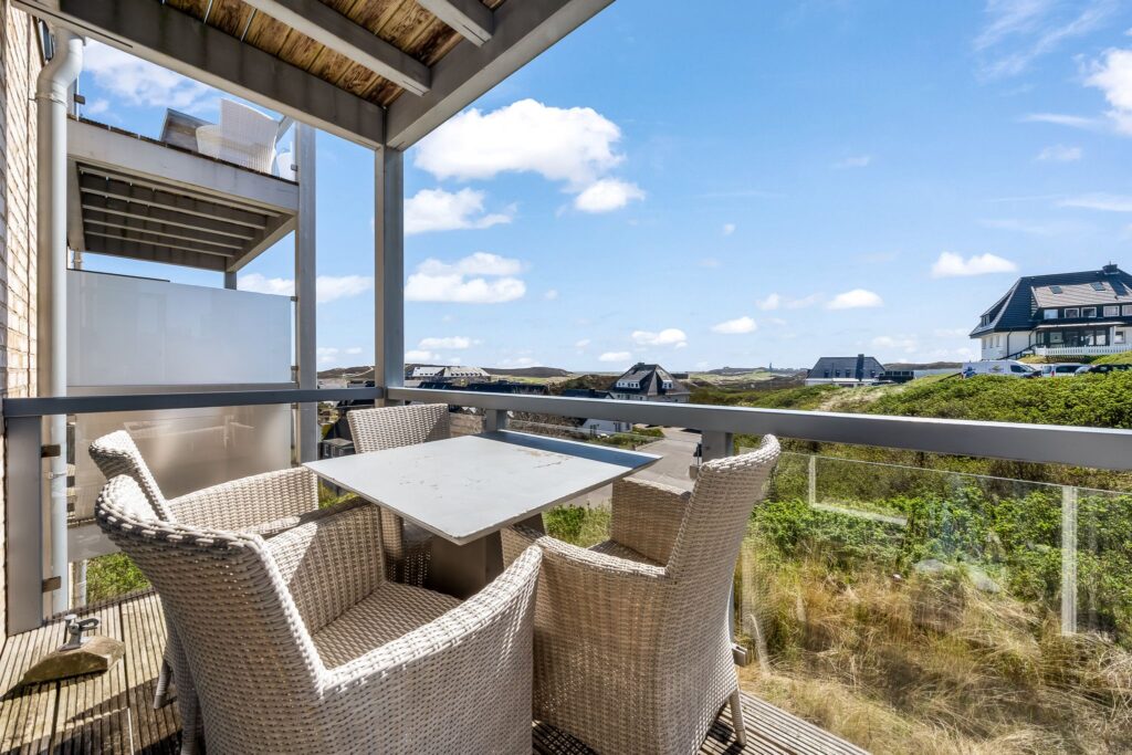 Balkon einer Ferienwohnung auf Sylt