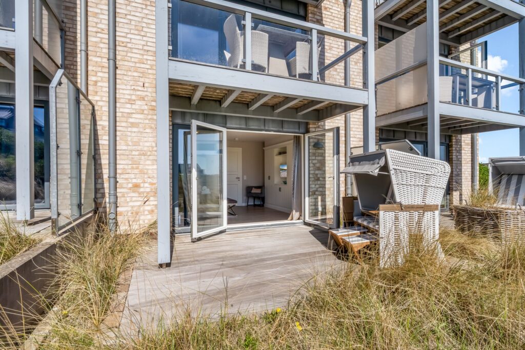 Terrasse einer Ferienwohnung auf Sylt