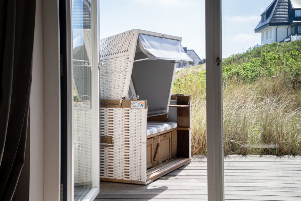 Balkon einer Ferienwohnung auf Sylt