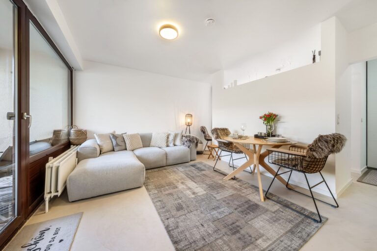 Wohnzimmer einer Ferienwohnung auf Sylt