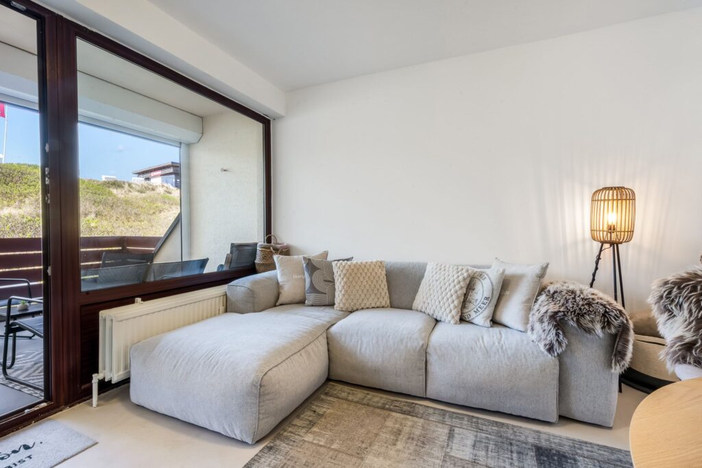 Wohnzimmer einer Ferienwohnung auf Sylt