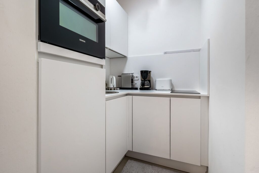 Küche einer Ferienwohnung auf Sylt