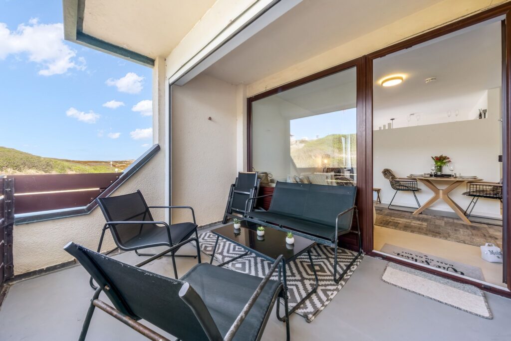 Balkon einer Ferienwohnung auf Sylt