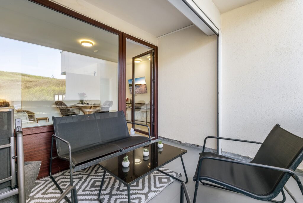 Balkon einer Ferienwohnung auf Sylt