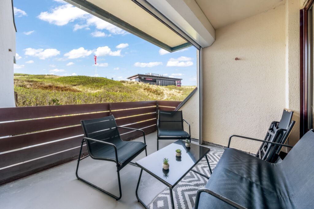Balkon einer Ferienwohnung auf Sylt