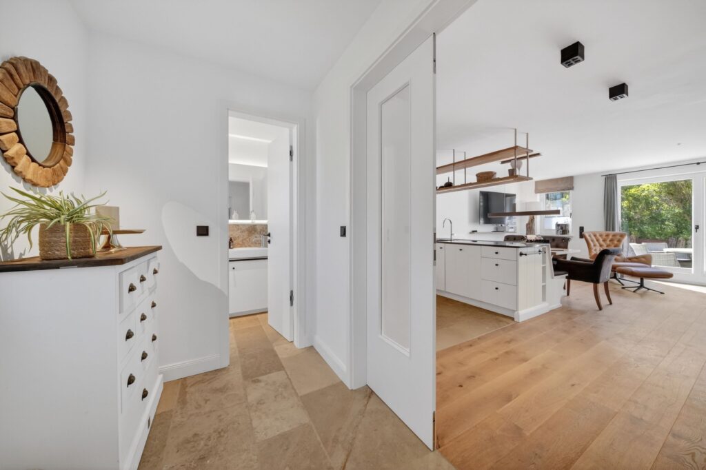 Küche einer Ferienwohnung auf Sylt
