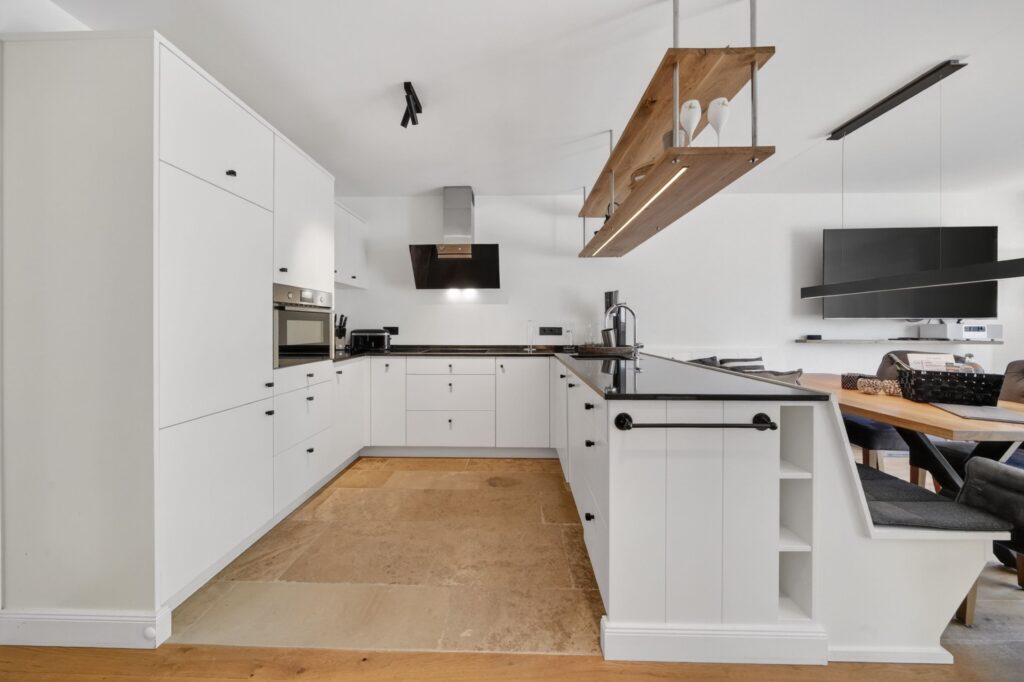 Küche einer Ferienwohnung auf Sylt