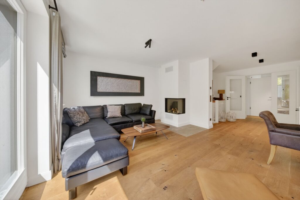 Wohnzimmer einer Ferienwohnung auf Sylt