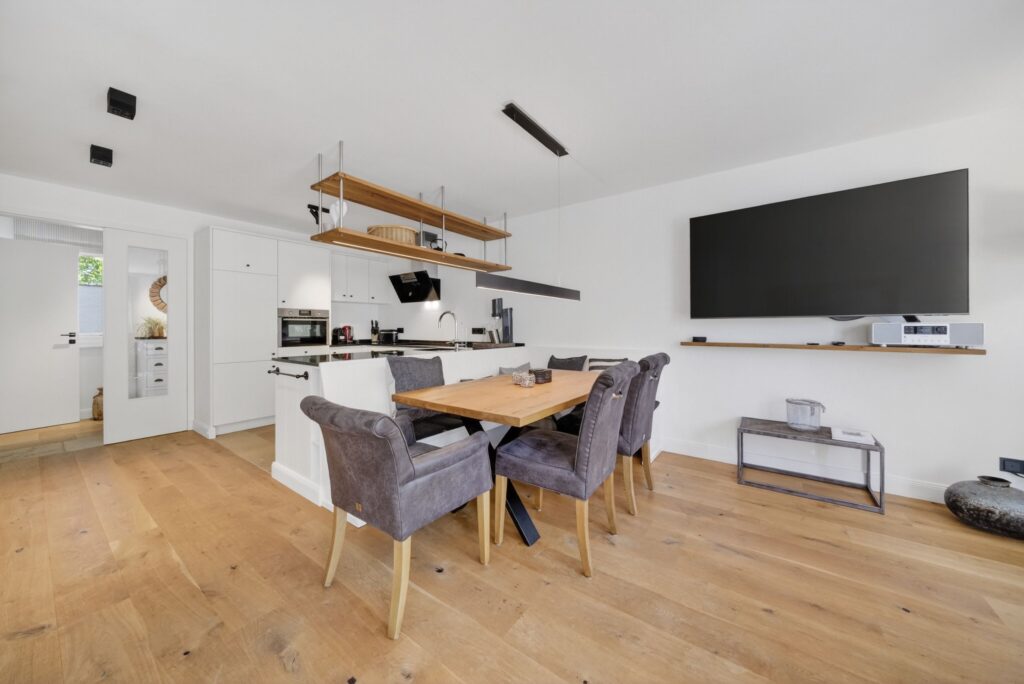 Küche einer Ferienwohnung auf Sylt
