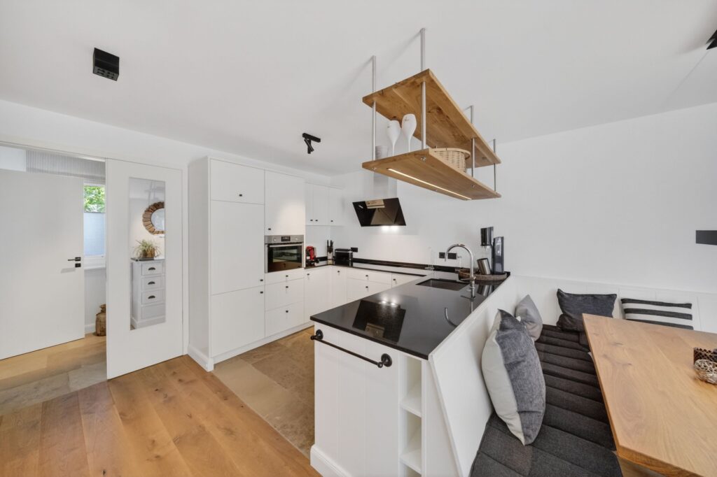 Küche einer Ferienwohnung auf Sylt