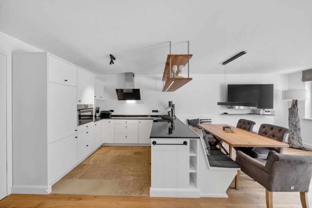 Küche einer Ferienwohnung auf Sylt
