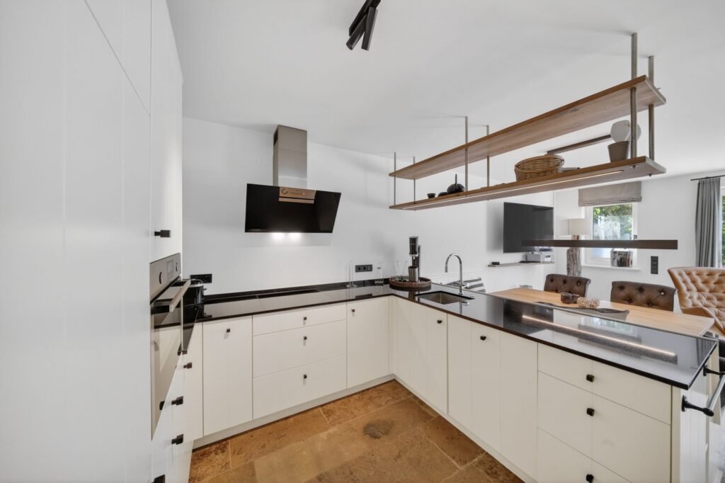 Küche einer Ferienwohnung auf Sylt