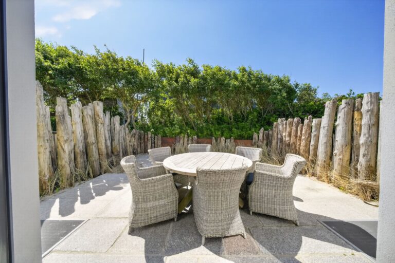 Terrasse einer Ferienwohnung auf Sylt