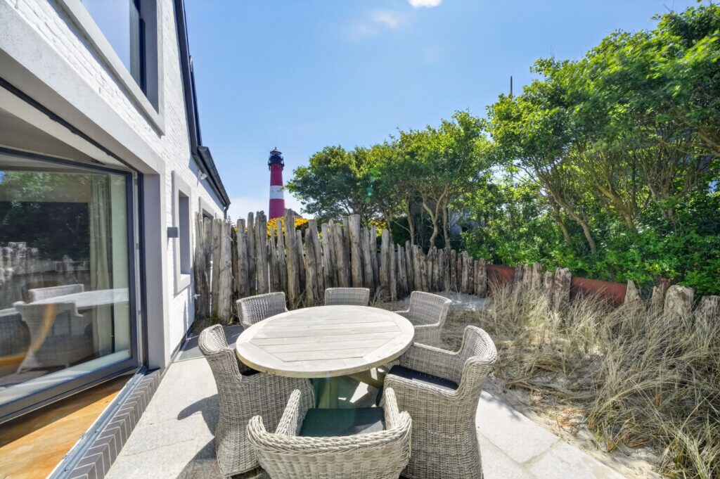 Terrasse einer Ferienwohnung auf Sylt