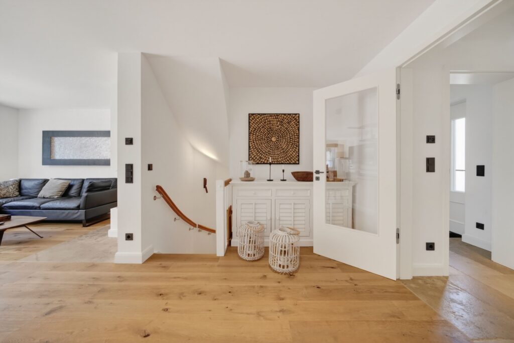 Wohnzimmer einer Ferienwohnung auf Sylt