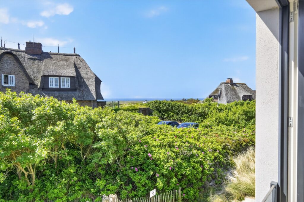 Fensterblick einer Ferienwohnung auf Sylt