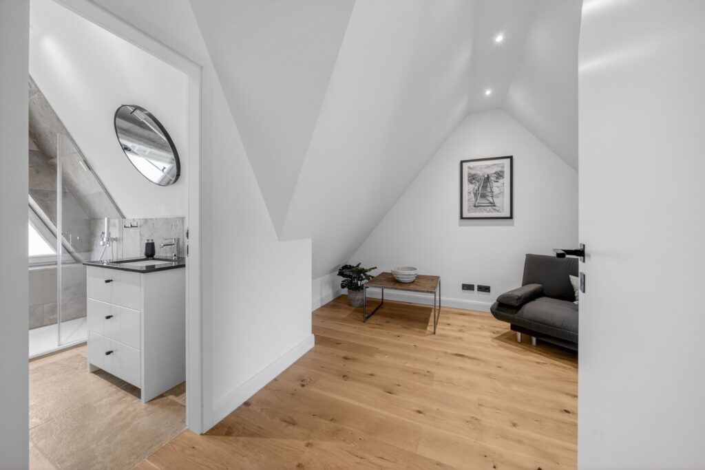 Wohnzimmer einer Ferienwohnung auf Sylt