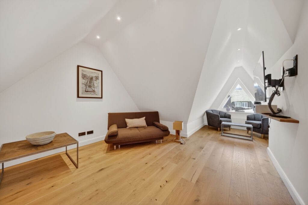 Wohnzimmer einer Ferienwohnung auf Sylt