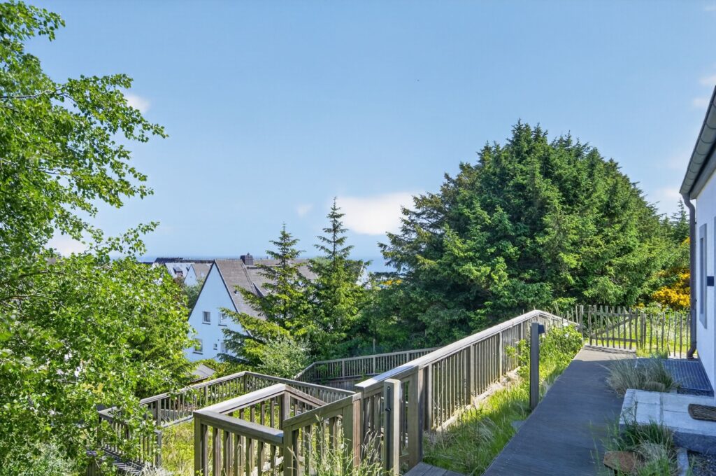Garten einer Ferienwohnung auf Sylt
