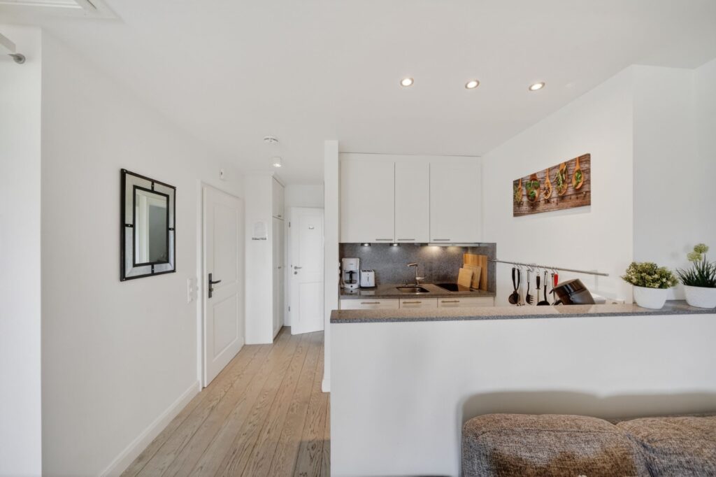 Küche einer Ferienwohnung auf Sylt