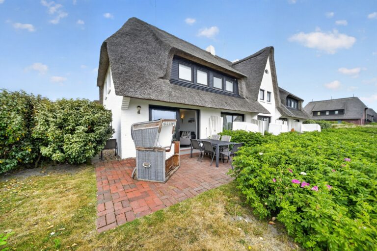 Terrasse einer Ferienwohnung auf Sylt