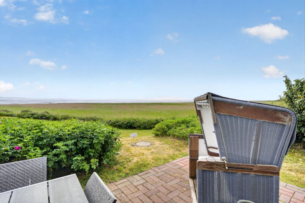 Terrasse einer Ferienwohnung auf Sylt