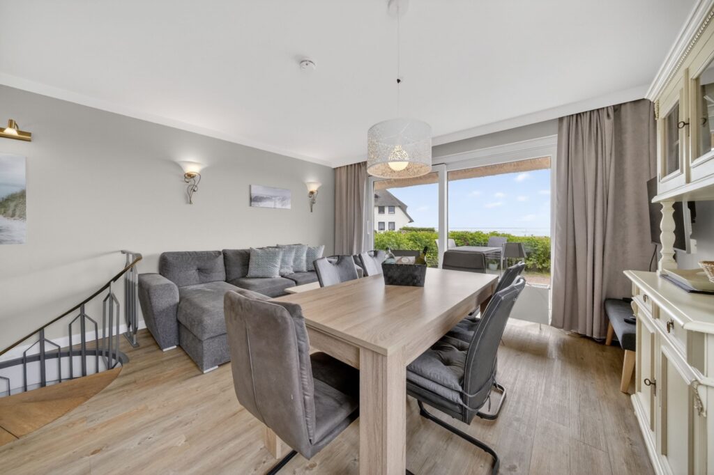 Wohnzimmer einer Ferienwohnung auf Sylt