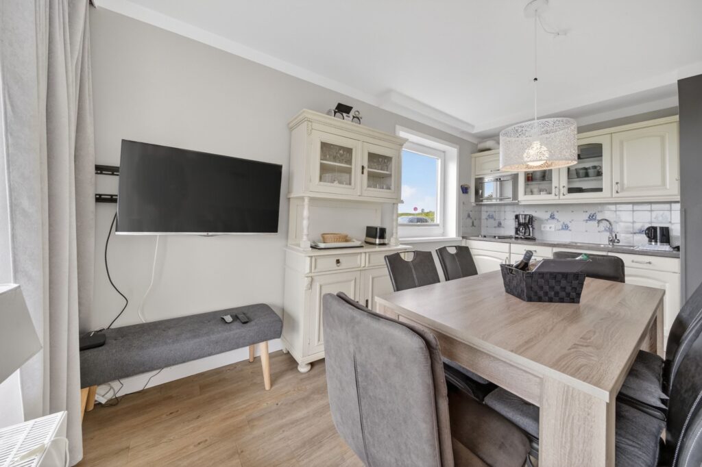 Küche einer Ferienwohnung auf Sylt