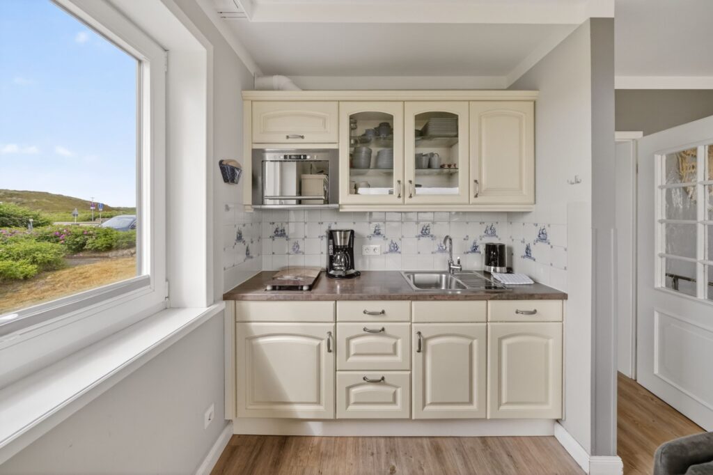 Küche einer Ferienwohnung auf Sylt