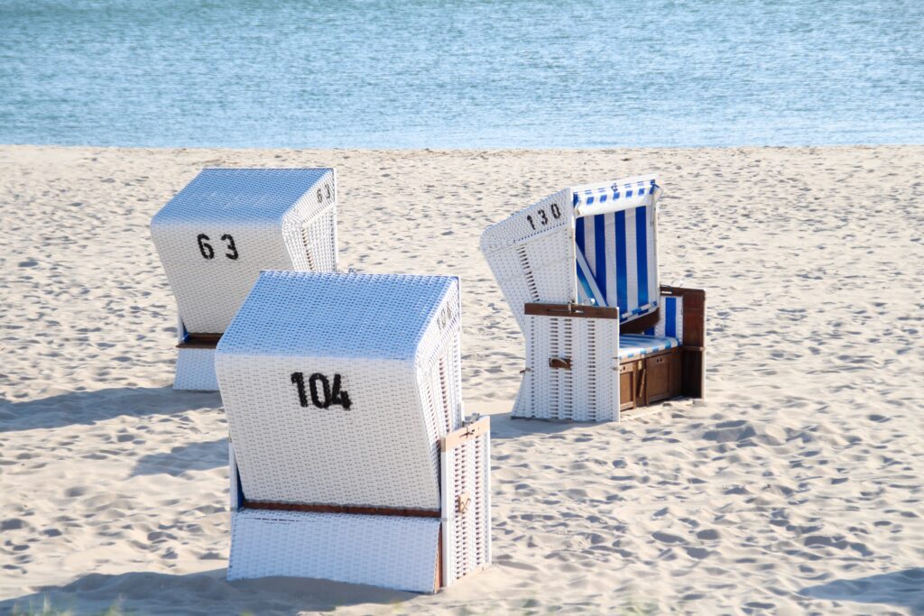 Strandkörbe auf Sylt am Strand